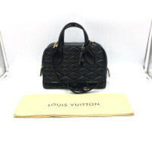 Louis Vuitton Maltage Dora Noir Black Leather Handbag